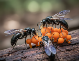 Image pour guepes charbonnieres relations mutualistes