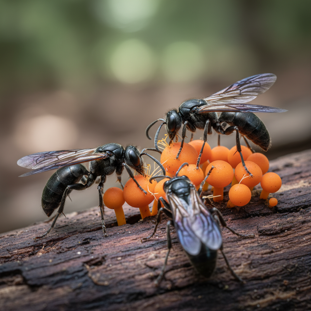 Image pour guepes charbonnieres relations mutualistes
