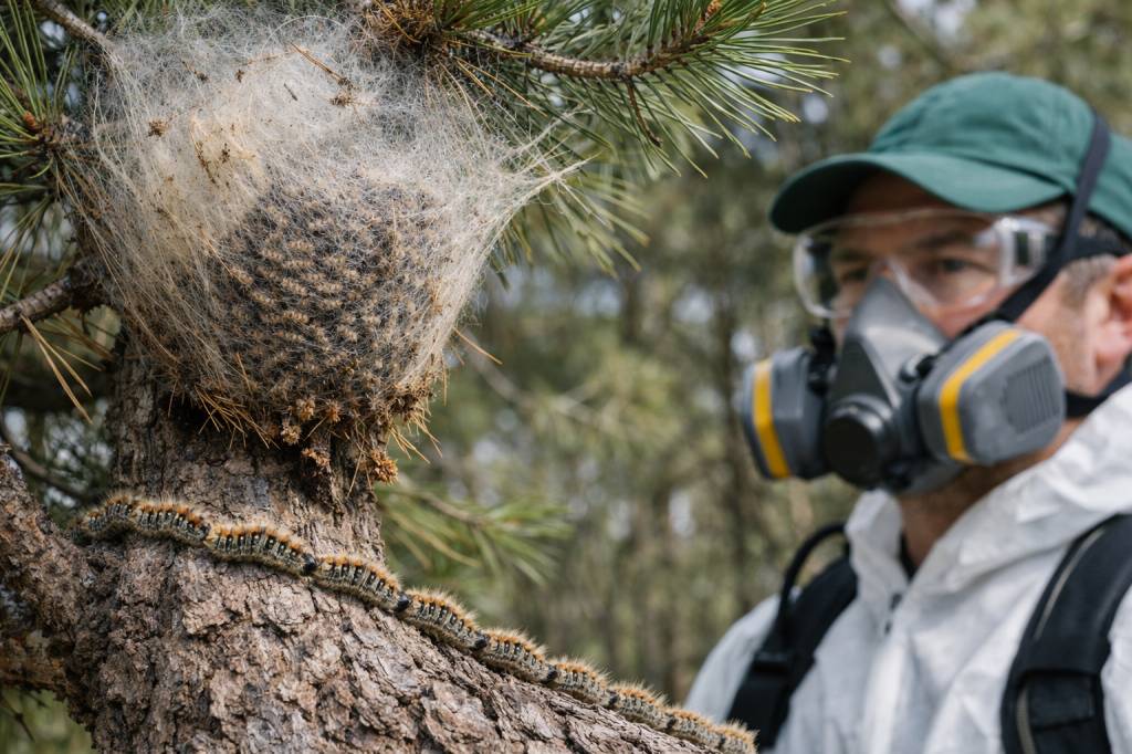 Chenilles processionnaires Francheville : entreprise de dératisation, spécialiste professionnel et traitement complet