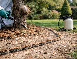Chenilles processionnaires Quincieux : entreprise de dératisation, spécialiste professionnel des jardins privés