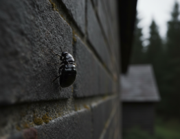 Image pour puce noir maison