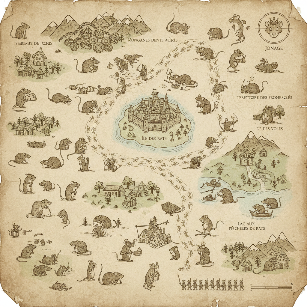 Image pour carte des rats jonage